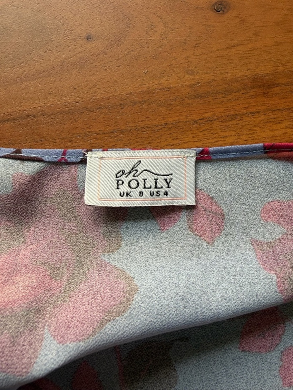 Oh Polly Set Womens Purple Floral Bell Flare Mesh Pants Tie Crop Top Size 4 - Picture 4 of 10